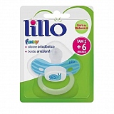 Chupeta de Silicone Ortodôntica LILLO Funny Bichos Tamanho 2 Cor Azul 1 Unidade