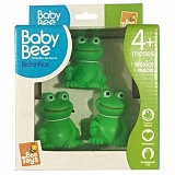 Sapinho de Vinil Baby Bee BEE TOYS + 4 Meses 3 Peças Unidade