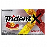 Goma de Mascar TRIDENT X Senses Sour & Sweet Framboesa 14 Unidades 26,6g
