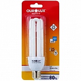 Lâmpada Branca OUROLUX Eletrônica Compacta 3U 25W 127V 6400K Unidade
