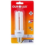 Lâmpada Branca OUROLUX Eletrônica 3U 20W 220V 6400K Unidade