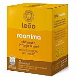 Chá Misto Funcional Reanima LEÃO Chá Preto, Laranja & Mel 20g 10 Sachês