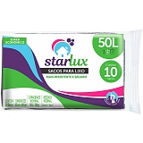 Saco para Lixo STARLUX 50 Litros com 10 Sacos