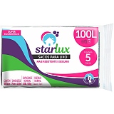Saco para Lixo STARLUX 100 Litros com 5 Sacos
