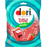 Bala de Gelatina Regaliz FINI Tijolo Recheado Ácido Sabor Banana 85g
