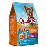 Ração para Cães Adultos QUALIDY Premium Pequeno Porte Sabor Carne e Cereais 1Kg