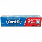 Creme Dental ORAL B 1.2.3 Anti Caries Menta Suave 70g
