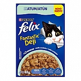 Petisco para Gatos Adultos Felix PURINA Fantastic Deli com Atum 85g