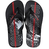 Sandália RIDER Street Ole Preto/Branco/Vermelho Tamanho 37/38