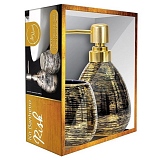 Kit Banheiro em Cerâmica e Plástico ART HOUSE Risk 1 Porta Sabonete Líquido 250ml + 1 Porta Escovas
