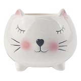 Vaso de Cerâmica Decorativo ART HOUSE Gato 8cm