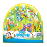 Tapete de Atividades ART BABY Acolchoado e Lavável com Mobile e Chocalhos de Animais Coloridos