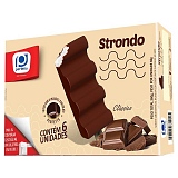 Picolé Strondo PERFETTO Clássico Baunilha com Cobertura de Chocolate Caixa 360g com 6 Unidades