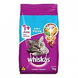 Ração para Gatos Adultos WHISKAS Sabor Peixe 1Kg