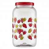 Pote de Plástico BANDEIRANTES Morango 3,6 Litros