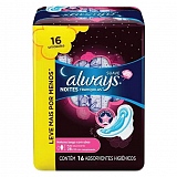 Absorvente ALWAYS Noites Tranquilas Cobertura Suave com Abas Pacote 16 Unidades