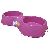 Comedouro Duplo de Plástico Pop STARLUX Pet 1,1 Litros
