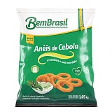 Anéis de Cebola Empanados BEM BRASIL Pré Fritos Congelados 1,05Kg