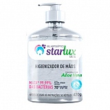 Álcool Higienizador em Gel STARLUX 70° Cristal com Aloe Vera 420g
