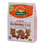 Biscoito Bichinhos Kids Natural Life KODILAR Sabor Morango Sem Glúten Vegano 80g