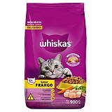 Ração para Gatos Adultos WHISKAS Sabor Frango 900g