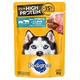 Petisco para Cães Adultos PEDIGREE Sabor Porco e Carne ao Molho Sachê 85g