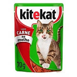 Petisco para Gatos KITEKAT Carne Sachê 70g