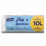 Saco para Lixo DOBRASIL Pia e Banheiro 15 Litros Perfumado com 50 Sacos