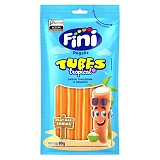 Bala de Gelatina Regaliz FINI Tubes Tropical Tangerina e Pêssego 80g