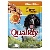 Alimento para Cães Adultos QUALIDY Frango ao Molho Sachê 85g