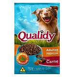 Ração para Cães Adultos QUALIDY Sabor Carne Pacote 20kg
