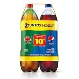 Dual Pack Pepsi e Antárctica (01 PEPSI COLA Tradicional 2L + 01 GUARANÁ ANTÁRCTICA Tradicional 2L)